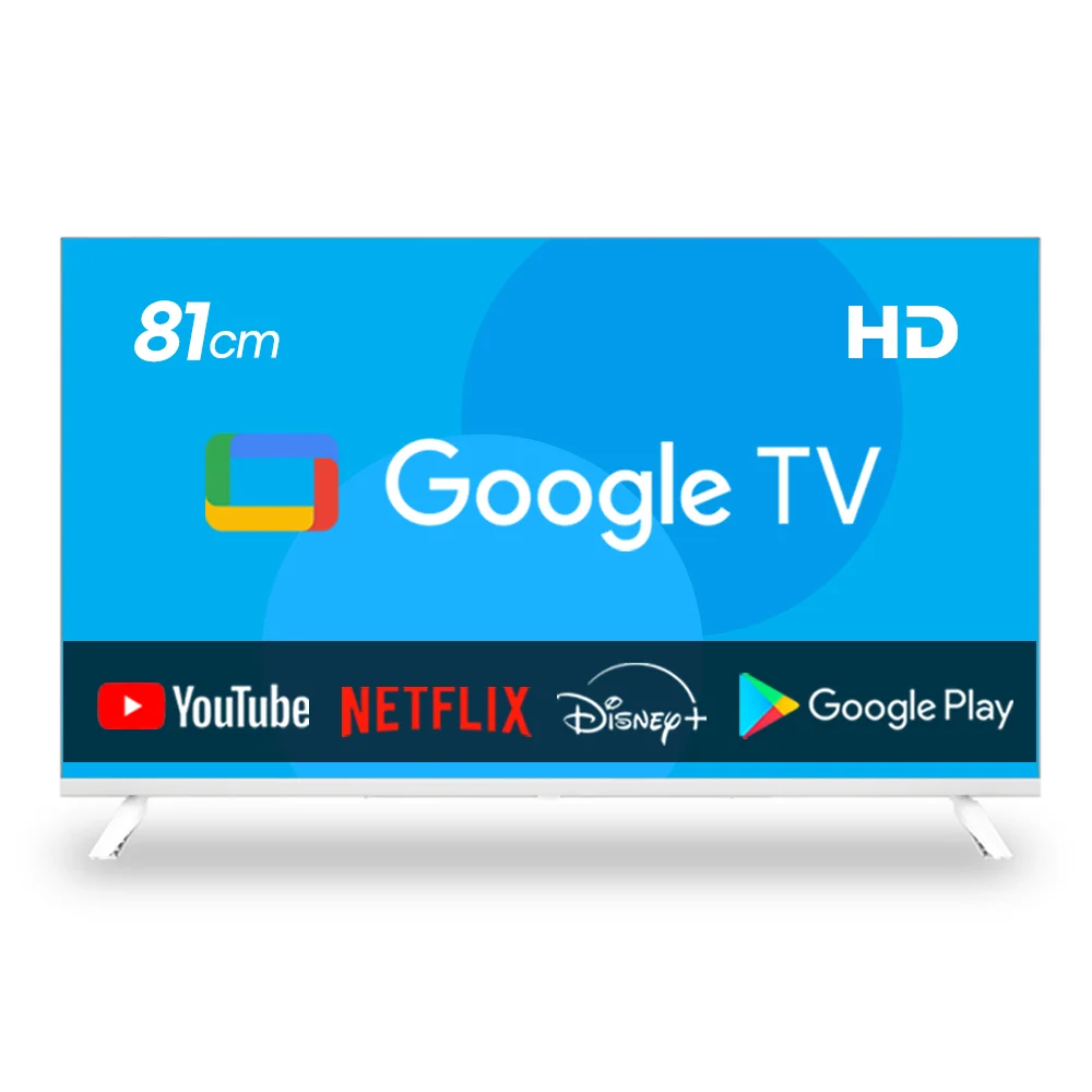 이브이 32인치 81cm HD 스마트 구글TV 화이트 LG패널 에너지효율