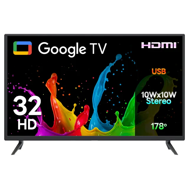 티비아울렛 32인치 81cm HD 스마트 구글 TV OTT 어플 지원 트