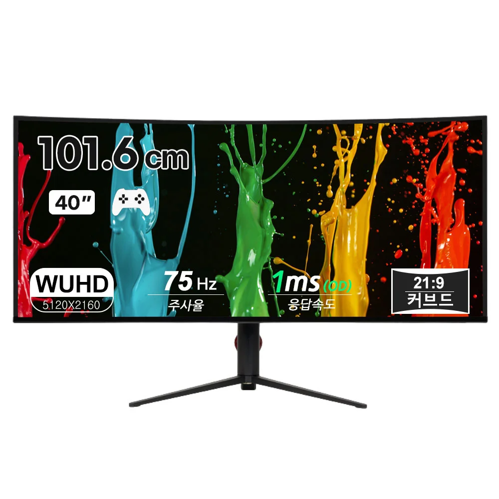 픽셀리스 PLS-E40R5K60B 5K나노IPS 75HZ 21:9 그래픽